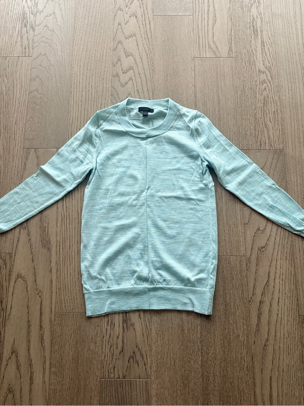 J. Crew Mint Crewneck Wool Sweater